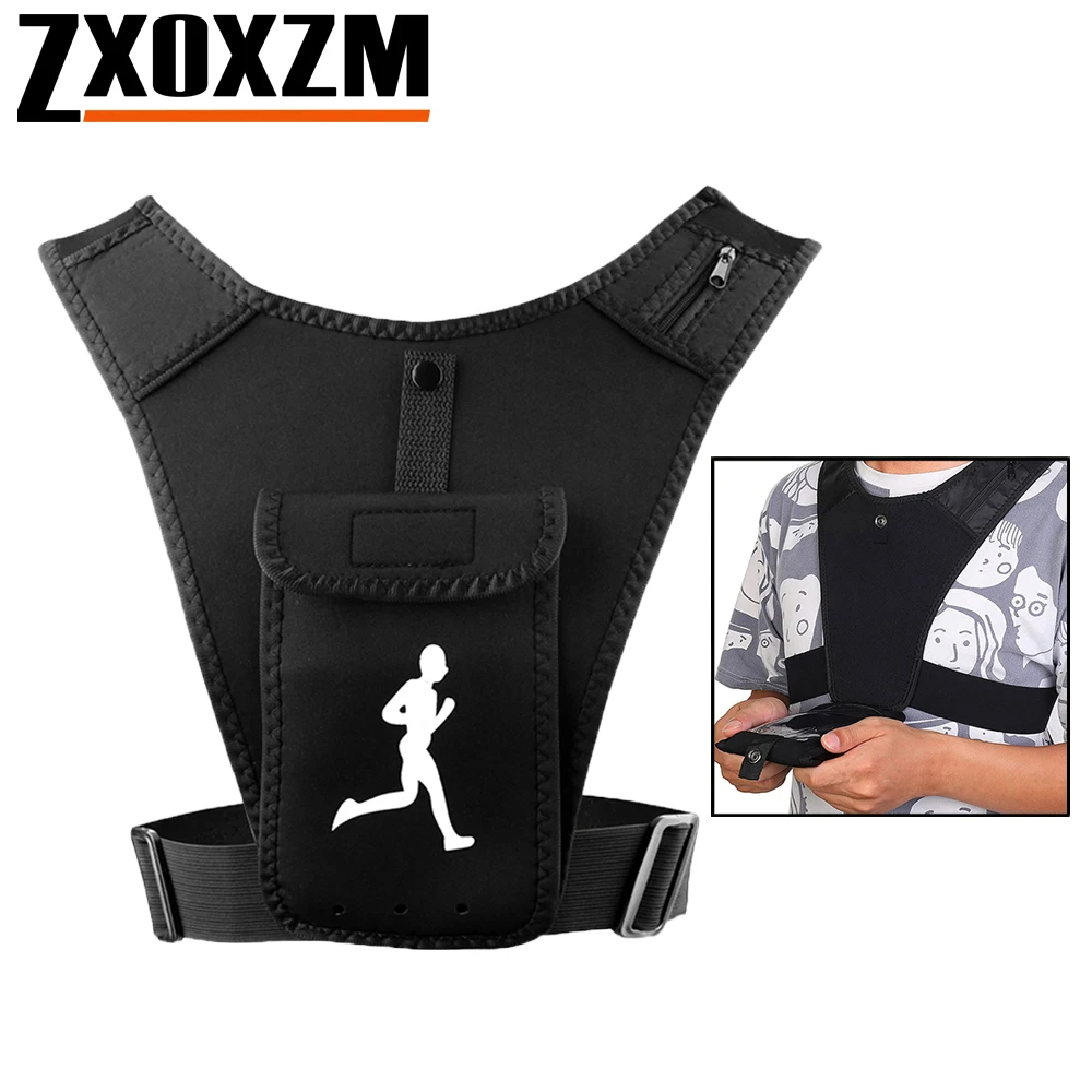 Running Gear Marathon - Adjustable Running Vest Phone Holder for