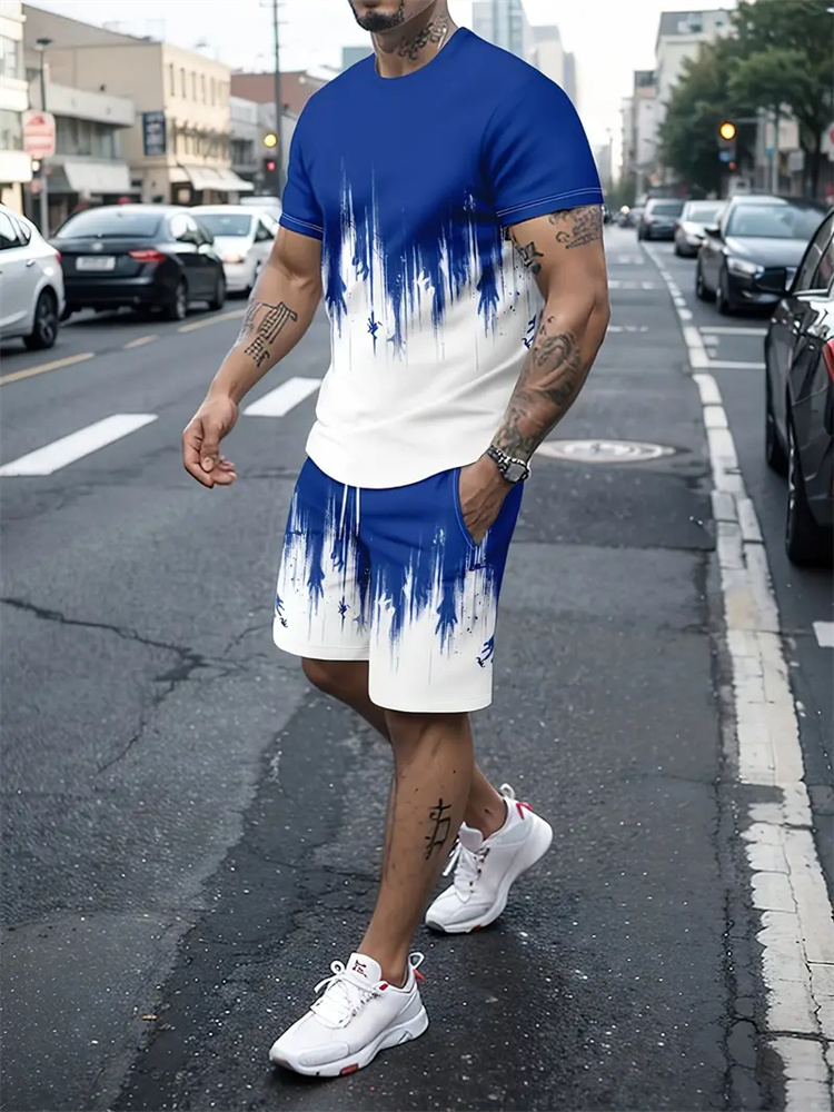 Men Women Gradient Texture T-s - Running Gears 评论和价格