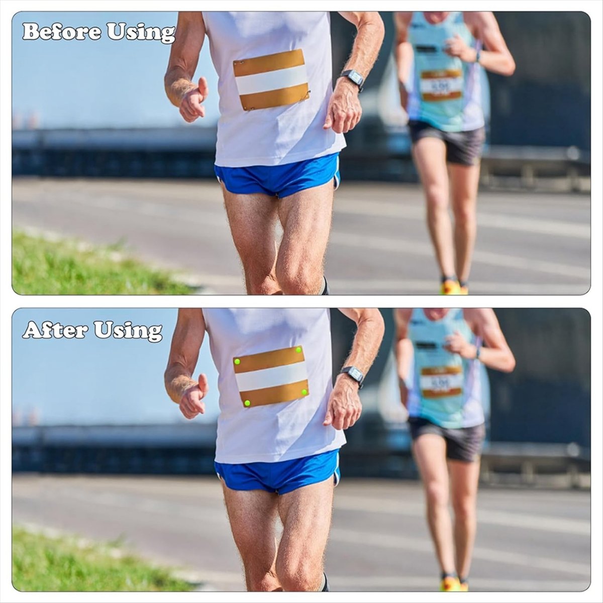 ABJX 12Pcs Running Bib Clips M - Running Gear Marathon 评论和价格