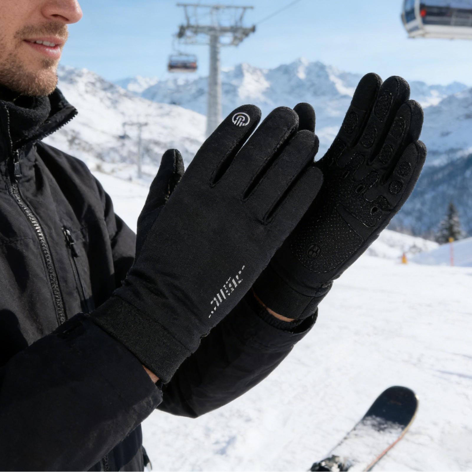 Winter Biking Gloves Full Fing - Running Gear For Cold Weather 评论和价格