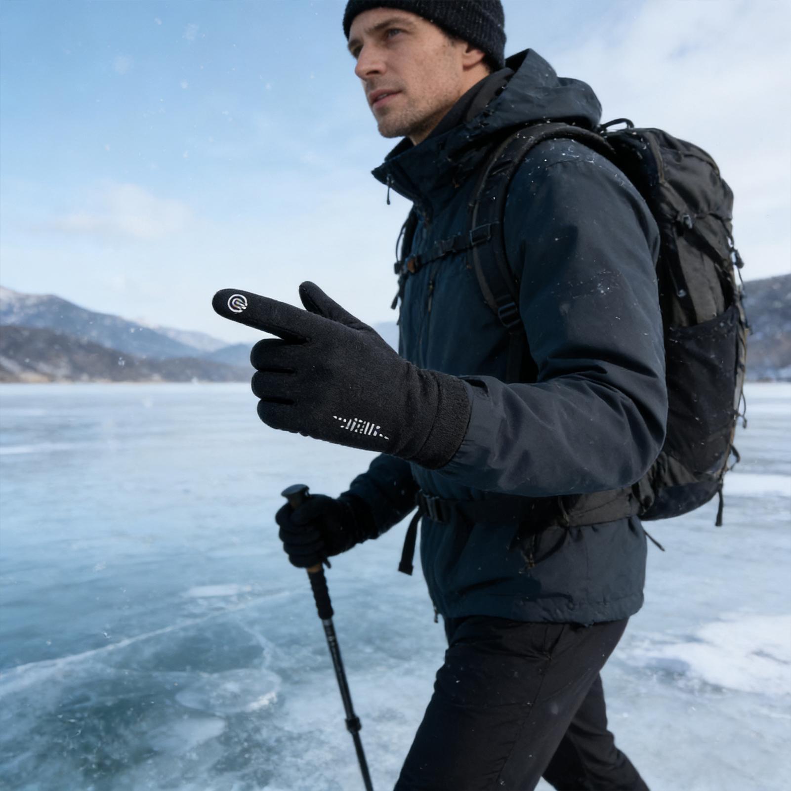 Warm Cycling Gloves Full Finge - Running Gear For Cold Weather 评论和价格